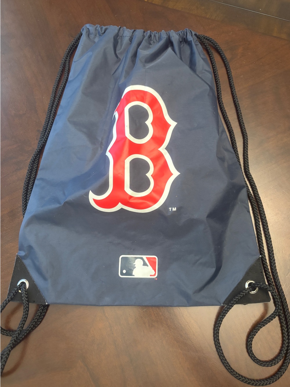 MLB Boston Red Sox Navy Drawstring Backpack - Picture 10 of 10